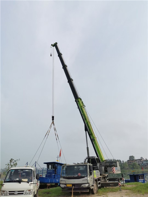 鱼台县桥梁建设吊装案例